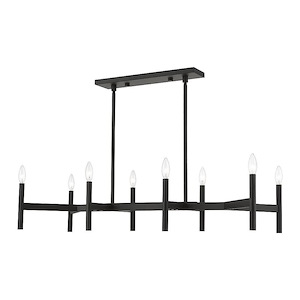 Modern Farmhouse Eight Light Chandelier - 1122161