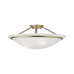 Cleveland Copse - 3 Light Semi-Flush Mount In Transitional Style-8 Inches Tall and 20 Inches Wide - 1122946