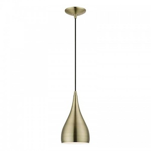 All Saints Vale - 1 Light Pendant In Transitional Style-19 Inches Tall and 6.25 Inches Wide - 1269442