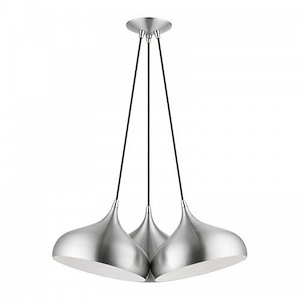 All Saints Vale - 3 Light Cluster Pendant In Transitional Style-15 Inches Tall and 25 Inches Wide - 1123128