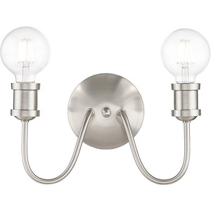 Caernarvon Woods - 2 Light Bathroom Light Fixture In Transitional Style-7 Inches Tall and 13.5 Inches Wide - 1269253