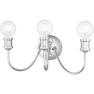 Caernarvon Woods - 3 Light Bathroom Light In Transitional Style-7 Inches Tall and 19 Inches Wide - 1268430