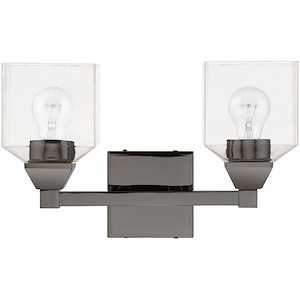 Chapman Fold - 2 Light Bathroom Light In Architectural Style-9.5 Inches Tall and 15 Inches Wide - 1268449