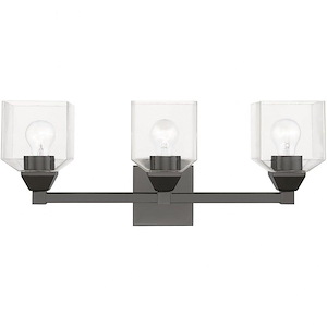 Chapman Fold - 3 Light Bathroom Light In Architectural Style-9.5 Inches Tall and 23 Inches Wide - 1268527
