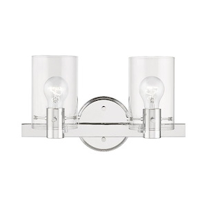 Belton Lawn - 2 Light Bathroom Light In Contemporary Style-8.5 Inches Tall and 14.5 Inches Wide - 1268550