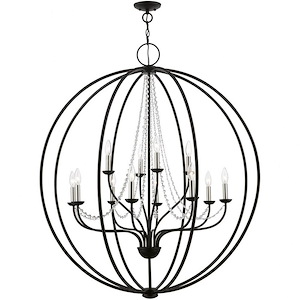 Darlington Moorings - 12 Light Grande Foyer Chandelier In Shabby Chic Style-45.63 Inches Tall and 40 Inches Wide - 1268531