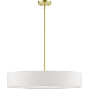 Edward Hollies - 5 Light Large Drum Pendant In Timeless Style-13.5 Inches Tall and 26 Inches Wide - 1122310