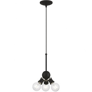 Caernarvon Woods - 3 Light Pendant In Transitional Style-17.5 Inches Tall and 7 Inches Wide - 1268777