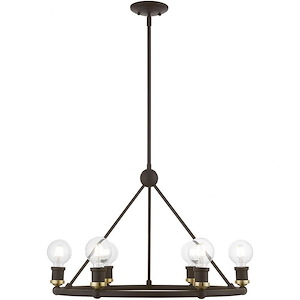 Caernarvon Woods - 6 Light Chandelier In Transitional Style-19.5 Inches Tall and 25 Inches Wide - 1268577