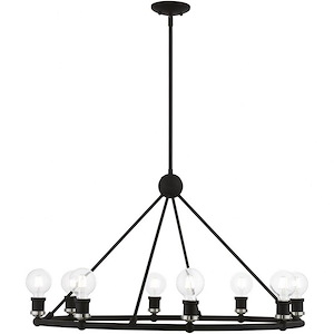 Caernarvon Woods - 8 Light Chandelier In Transitional Style-22.75 Inches Tall and 34 Inches Wide - 1268675