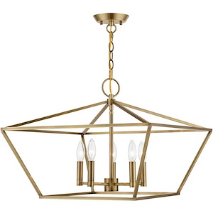 Albert Parkway - 5 Light Chandelier In Transitional Style-16.75 Inches Tall and 22 Inches Wide - 1268638