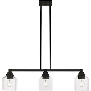 Chapman Fold - 3 Light Linear Chandelier In Architectural Style-14.25 Inches Tall and 4.75 Inches Wide - 1269540