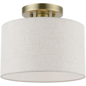 Ladywell Cloisters - 1 Light Small Semi-Flush Mount In Transitional Style-8.5 Inches Tall and 10 Inches Wide - 1122676