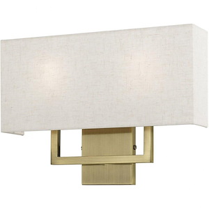 Dunlop Willows - 2 Light ADA Wall Sconce In Timeless Style-12 Inches Tall and 16 Inches Wide - 1268775