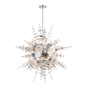 Holm Grange - 8 Light Large Pendant In Mid-Century Modern Style-41.5 Inches Tall and 37 Inches Wide - 1308549