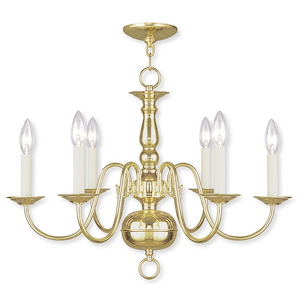 Traditional Six Light Chandelier - 1120903