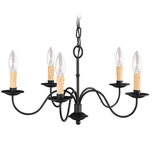 Oakland Cliff - 5 Light Chandelier in Farmhouse Style - 20 Inches wide by 11.5 Inches high - 1269274