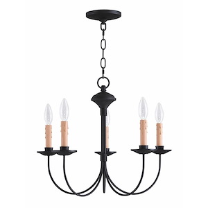 Oakland Cliff - 5 Light Chandelier in Farmhouse Style - 20 Inches wide by 17.5 Inches high - 1269462