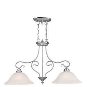 Kingsdale Drive - 2 Light Island in Traditional Style - 13 Inches wide by 21.25 Inches high - 1269328