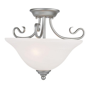 Kingsdale Drive - 2 Light Semi-Flush Mount in Traditional Style - 15.5 Inches wide by 12 Inches high - 1120934