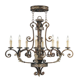 Westbrook Bridge - 8 Light Oval Chandelier in French Country Style - 21.5 Inches wide by 36 Inches high - 1269265