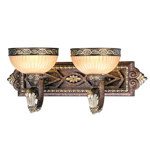 Westbrook Bridge - 2 Light Bathroom Light Fixture in French Country Style - 22.5 Inches wide by 9 Inches high - 1269301