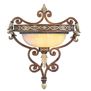 Westbrook Bridge - 1 Light Wall Sconce in French Country Style - 16 Inches wide by 18.5 Inches high - 1269302