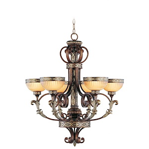 Westbrook Bridge - 6 Light Chandelier in French Country Style - 30 Inches wide by 35 Inches high - 1269429