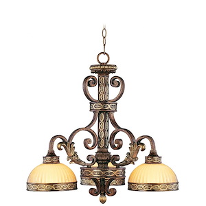 Westbrook Bridge - 3 Light Chandelier in French Country Style - 24 Inches wide by 22.25 Inches high - 1269388