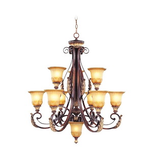 Lowther East - 10 Light Chandelier in Mediterranean Style - 33.25 Inches wide by 38 Inches high - 1269432
