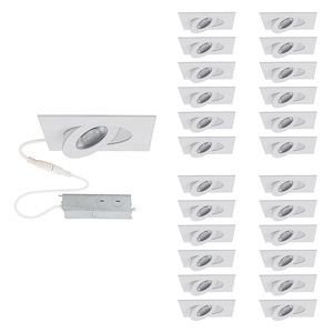 Brisbane Poplars - 6W 1 LED Square Adjustable Recessed Kit (Pack of 24) In Functional Style-1.63 Inches Tall and 3.5 Inches Wide - 1392024