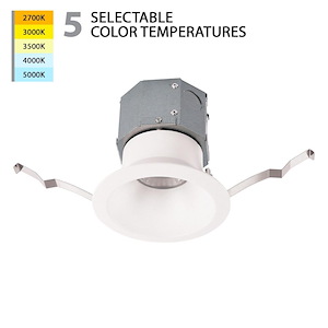 Lynwood Crescent - 12W 1 LED Round Recessed Kit In Functional Style-4.63 Inches Tall and 8.63 Inches Wide - 1392029