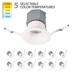 Lynwood Crescent - 12W 1 LED Round Recessed Kit (Pack of 12) In Functional Style-4.63 Inches Tall and 8.63 Inches Wide - 1392030