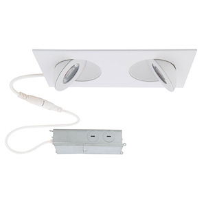 Brisbane Poplars-12W 2 LED Square Adjustable Recessed Kit in Functional Style-3.5 Inches Wide by 1.63 Inches High - 1392050
