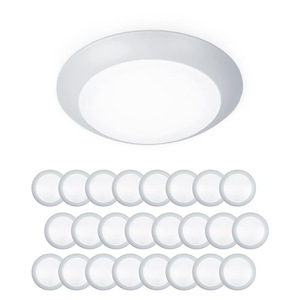 Parsons Sidings-12W 3000K 1 LED Flush Mount & Retrofit Kit (Pack of 24) in Functional Style-5.9 Inches Wide by 1.13 Inches High - 1392060