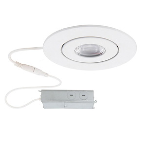 Brisbane Poplars-6W 1 LED Round Adjustable Recessed Kit in Functional Style-3.5 Inches Wide by 1.63 Inches High - 1392067