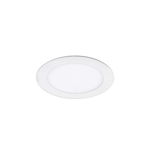 Brisbane Poplars - 8W 1 LED Fire Rated Round Adjustable Recessed Kit-0.94 Inch Tall and 4.73 Inch Wide - 1392077