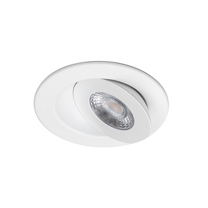 Brisbane Poplars - 15W 1 LED Fire Rated Round Adjustable Recessed Kit-1.54 Inch Tall and 6.13 Inch Wide - 1392093