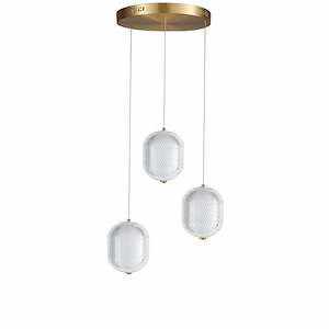 Raidro Lane 22.5W 3 LED Multi Pendant 10 Inch Tall and 12 Inch Wide - 1415547