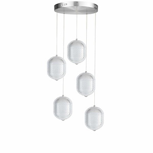 Raidro Lane 30W 5 LED Multi Pendant 10 Inch Tall and 15 Inch Wide - 1415548