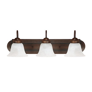 3 Light Traditional Bath Vanity - in Traditional style - 24 high by 7.75 wide - 1368763