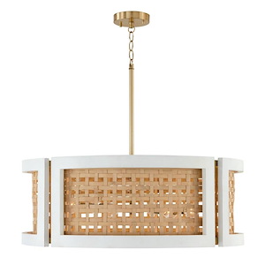Carninney Lane - 6 Light Chandelier In Transitional Style-11 Inches Tall and 30 Inches Wide - 1318850