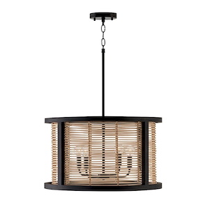 Admirals Causeway - 4 Light Pendant In Transitional Style-13 Inches Tall and 22 Inches Wide - 1319740