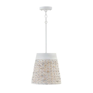 Grantham Vale - 1 Light Pendant In Transitional Style-12 Inches Tall and 12 Inches Wide - 1318508