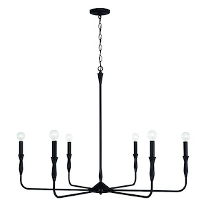 Greystone Orchards - 6 Light Chandelier In Contemporary Style-30.5 Inches Tall and 41 Inches Wide - 1318686