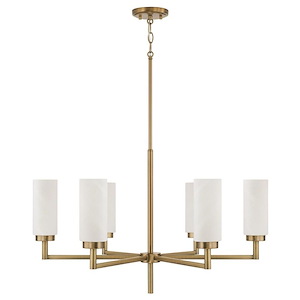 Ashbrook Grove - 6 Light Chandelier In Minimalistic Style-18.25 Inches Tall and 31 Inches Wide - 1369134
