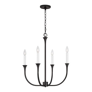 Pinewood Barton - 4 Light Chandelier In Contemporary Style-25 Inches Tall and 21.25 Inches Wide - 1369223