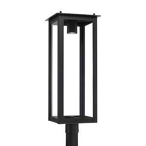 Broughton Poplars - 1 Light Outdoor Post Lantern In Contemporary Style-29 Inches Tall and 11 Inches Wide - 1369481