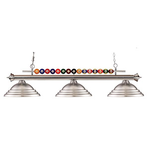 Wilton Circle-3 Light Island/Billiard in Billiard Style-14 Inches Wide by 15 Inches High - 1262719