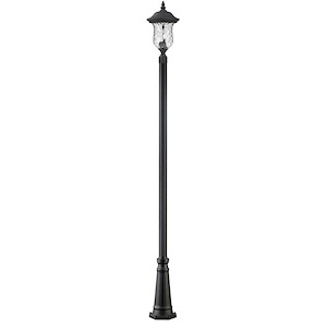 Green Woodlands - 2 Light Outdoor Post Mount Lantern in Gothic Style - 10 Inches Wide by 114.25 Inches High - 1262882